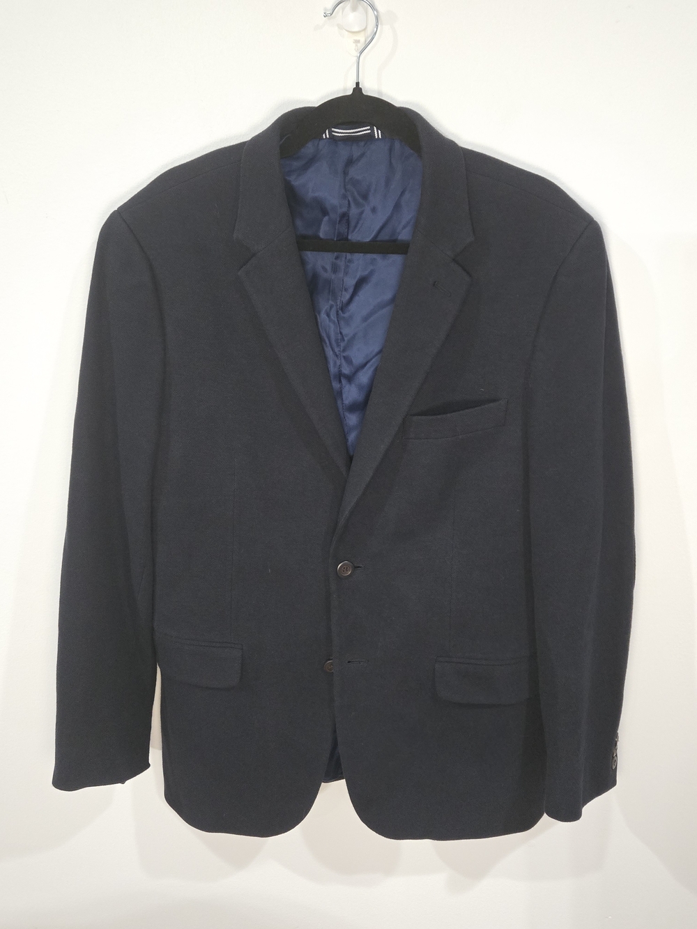 Nautica Sz 42L Navy Blazer - Tailored Two-Button Sport Coat